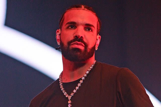Prince Williams/Wireimage Drake performs onstage during "Lil Baby & Friends Birthday Celebration Concert" at State Farm Arena on December 9, 2022 in Atlanta, Georgia