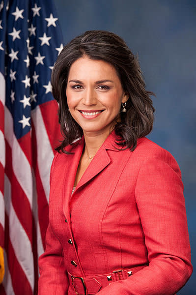 Gabbard stands out from the crowd as the first American Samoan and the first Hindu member of Congress.