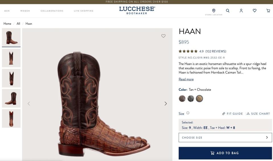 Lucchese boots