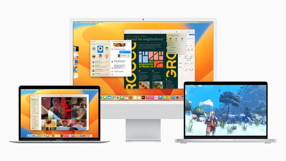 圖／macOS Ventura新增全新「接續互通」功能，可利用iPhone作為Mac的網路攝影機 。