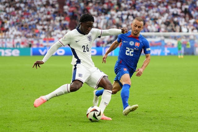 Kobbie Mainoo played 84 minutes of Sunday's Euro 2024 last-16 clash