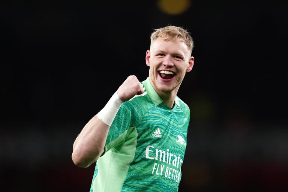 Arsenal goalkeeper Aaron Ramsdale had a season to remember with a successful first campaign at the Emirates Stadium and a maiden England cap (John Walton/PA) (PA Wire)