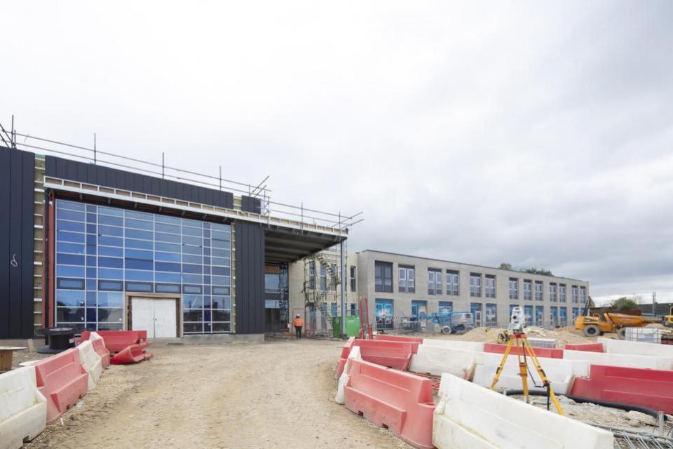 The Northern Echo: Latest progress on Springmoor Grange School in Spennymoor Credit: ESH CONSTRUCTION