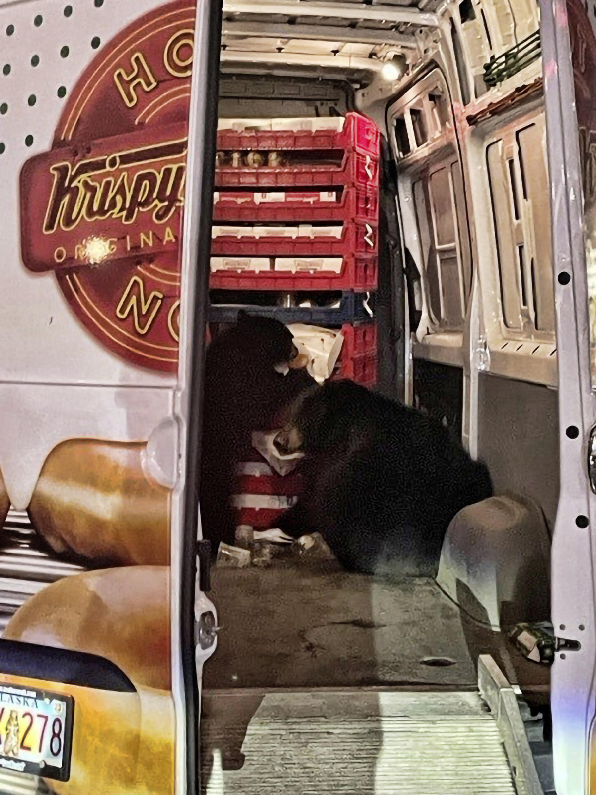 #Bears raid a Krispy Kreme doughnut van making deliveries on an Alaska military base