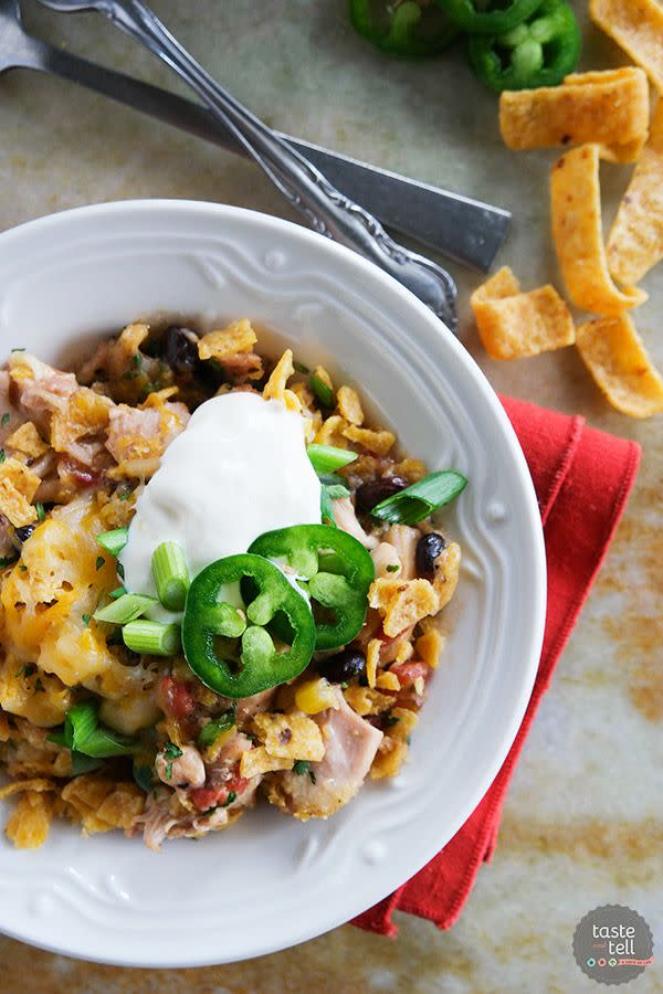 Slow Cooker Chicken and Frito Casserole
