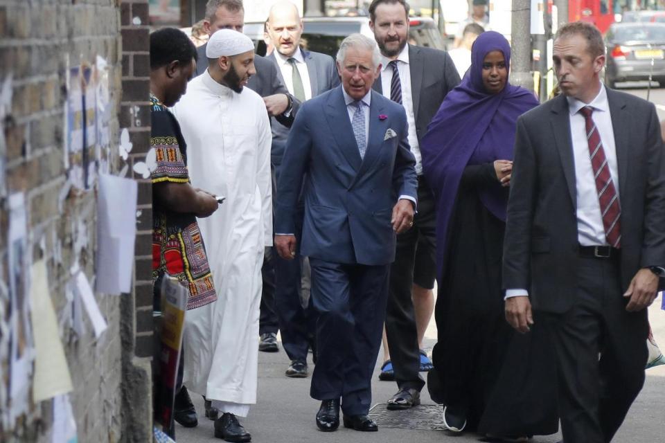 Visit: Prince Charles at the Muslim Welfare House (AP)