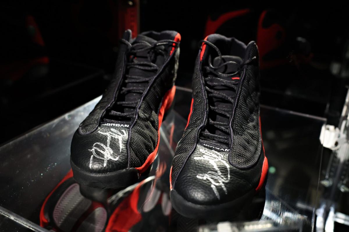 Michael Jordan's game-worn 1998 Air Jordans sell for a record $2.24 million