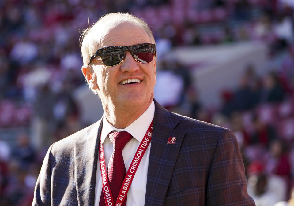 Nov 13, 2021; Tuscaloosa, Alabama, USA; University of Alabama president Stuart Bell  during the game against New Mexico State at Bryant-Denny Stadium. Mandatory Credit: Marvin Gentry-USA TODAY Sports