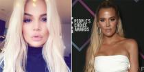 <p>While everyone else was adding lowlights for fall, Khloe Kardashian made the switch from golden strands to bleach blonde. </p>