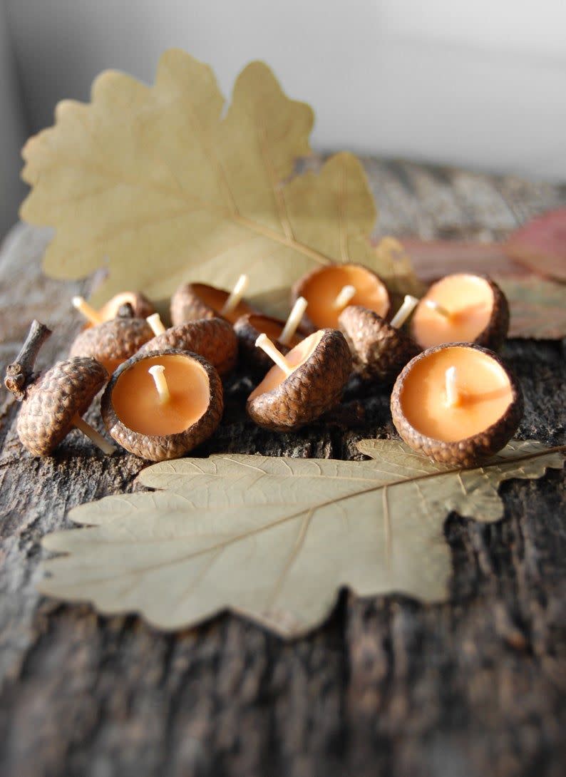 Acorn Cap Candles