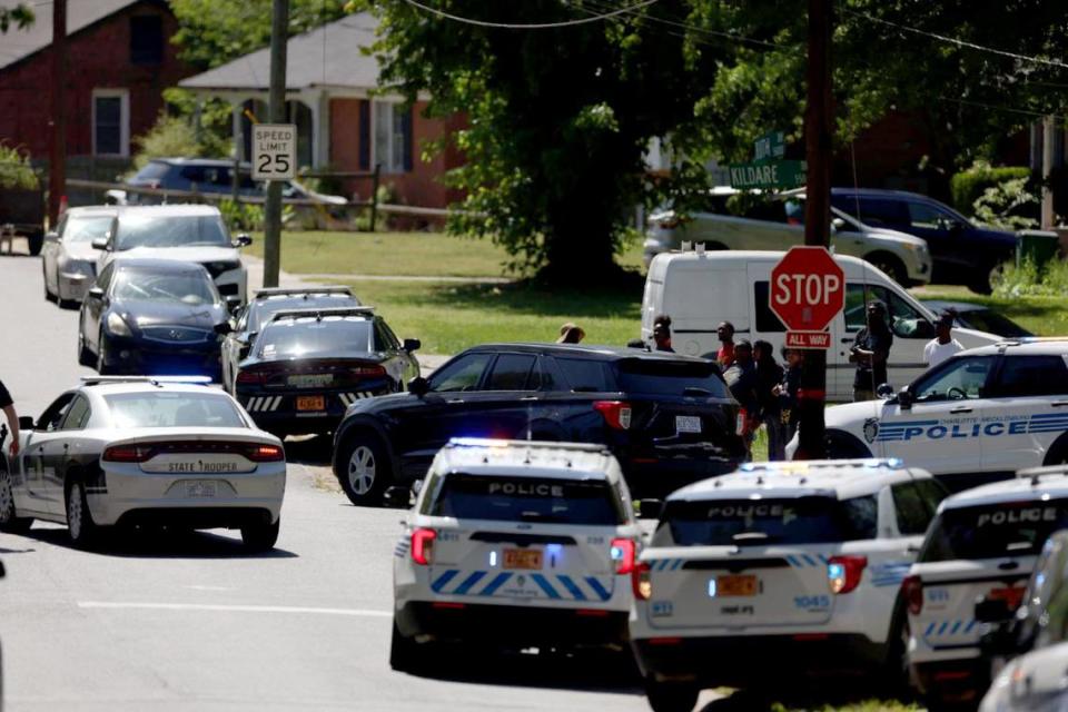 Multiple law enforcement officers were shot in the 5000 block of Galway Drive in Charlotte, NC on Monday, April 29, 2024.