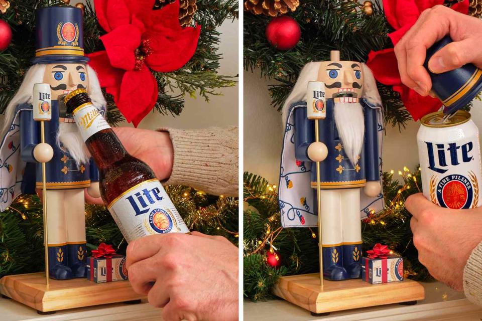 <p>Miller Lite</p> Miller Lite Is Selling a ‘Beercracker’ Nutcracker That Opens Your Bottles for the Holidays