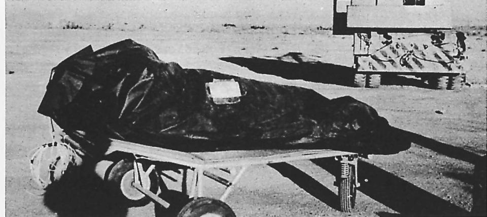 A photo of the so-called 'body bags' from the Roswell Report - US Air Force