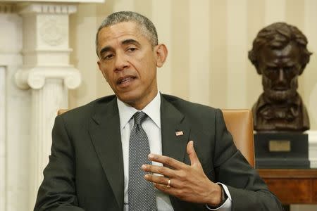 U.S. President Barack Obama at the White House in Washington April 14, 2015. REUTERS/Jonathan Ernst