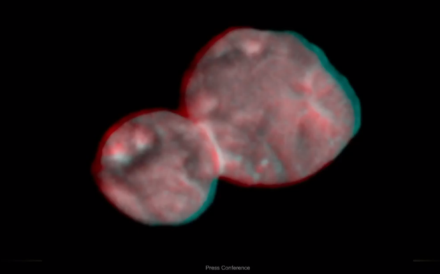 3-D view of Ultima Thule