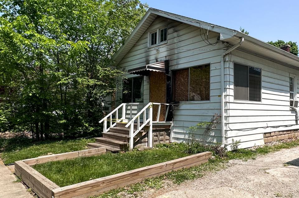 A home in the 300 block of North Foster Avenue in Lansing where a fire broke out early Tuesday morning, pictured Wednesday, May 17, 2023.