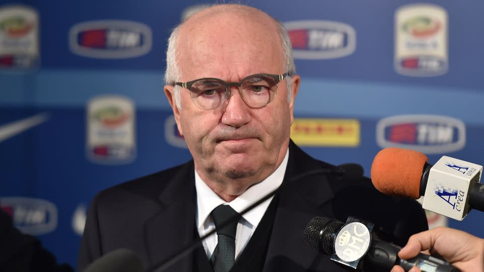 Carlo Tavecchio speaks to the media on December 16, 2014. - Valerio Pennicino/Getty Images