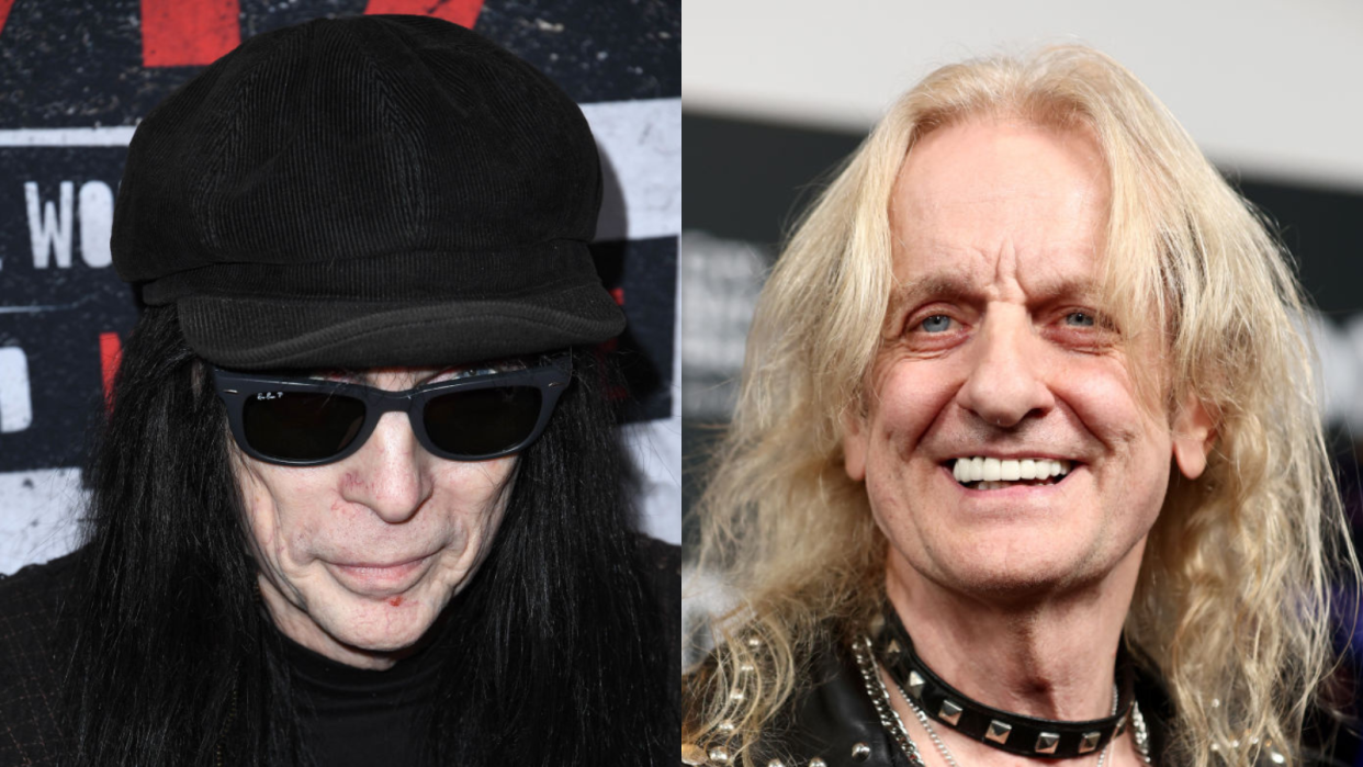  A composite picture of Mick Mars and KK Downing 