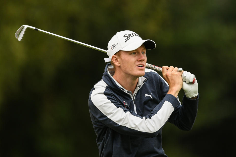 Mats Ege of Norway plays his tee shot on the 9th hole during Day Three of the 2022 World Amateur Team Golf Championships – Eisenhower Trophy competition at Golf de Saint-Nom-La-Breteche on September 2, 2022 in Paris, France. (Photo by Octavio Passos/Getty Images)