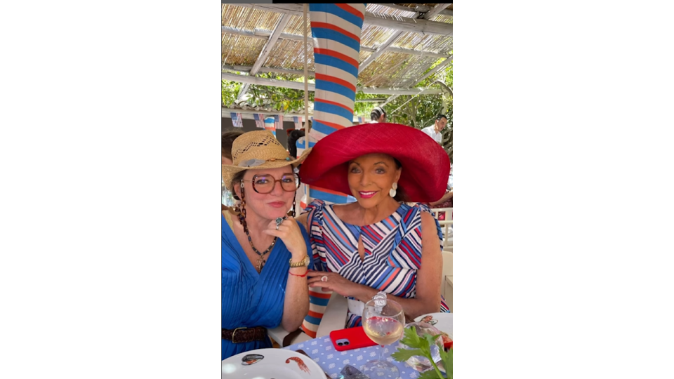 Joan Collins and her eldest daughter Tara