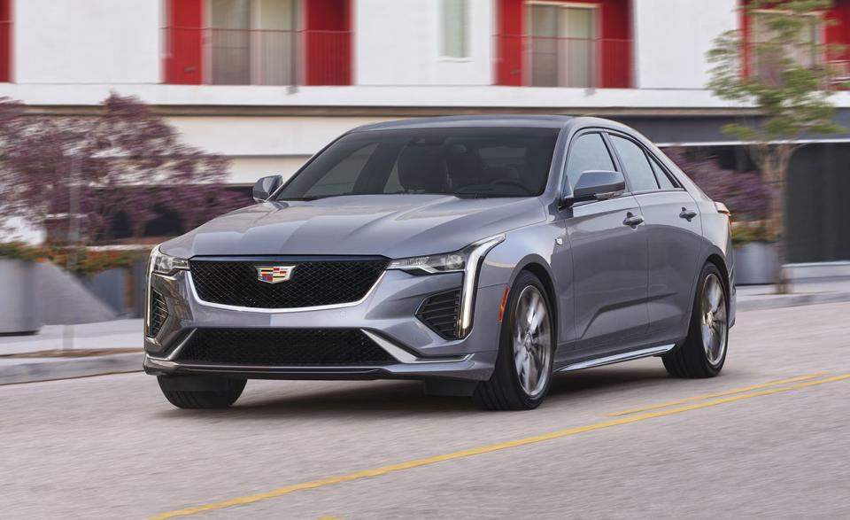 <p>Now in its second year, the <a href="https://www.caranddriver.com/cadillac/ct4" rel="nofollow noopener" target="_blank" data-ylk="slk:2021 Cadillac CT4;elm:context_link;itc:0;sec:content-canvas" class="link ">2021 Cadillac CT4</a> is the entry-level Caddy and one of two sedans from the luxury automaker. The CT4 has sharp exterior styling and a <a href="https://www.caranddriver.com/features/a35367420/2020-cadillac-ct4-v-lightning-lap/" rel="nofollow noopener" target="_blank" data-ylk="slk:finely tuned chassis;elm:context_link;itc:0;sec:content-canvas" class="link ">finely tuned chassis</a> that answers the needs of any enthusiast, particularly when equipped with the optional turbocharged 2.7-liter inline four with 307 horsepower. The CT4’s refinement doesn’t extend to the interior, where the quality of materials is outmatched by many of its competitors.</p><ul><li>Engines: 237-hp 2.0-liter turbocharged inline-four; 307-hp turbocharged 2.7-liter inline-four </li><li>Cargo space: 11 cubic feet </li></ul><p><a class="link " href="https://www.caranddriver.com/cadillac/ct4/specs" rel="nofollow noopener" target="_blank" data-ylk="slk:MORE CT4 SPECS;elm:context_link;itc:0;sec:content-canvas">MORE CT4 SPECS</a></p>