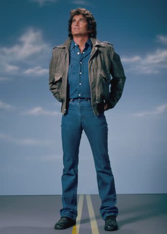 <p>Herb Ball/NBCU Photo Bank/NBCUniversal/Getty</p> Michael Landon as Jonathan Smith in 'Highway to Heaven'