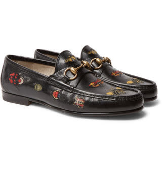 <p>Look, if you don't own a pair of Gucci loafers yet then HELLO, IT'S 2017! Anyway, it's not all doom and gloom loafer-less friends. If you're late to the Gucci party then at least you're in time to get these beetle-embroidered bad boys, which will really tell the world you're in the club. </p><p><em>Gucci, Embroidered Horsebit Leather Loafers, £725, <a rel="nofollow noopener" href="https://www.mrporter.com/en-gb/mens/gucci/embroidered-horsebit-leather-loafers/941215?ppv=2" target="_blank" data-ylk="slk:mrporter.com;elm:context_link;itc:0;sec:content-canvas" class="link ">mrporter.com</a></em></p>