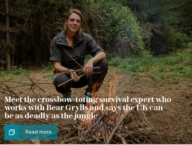 Meet the crossbow-toting survival expert who works with Bear Grylls and says the UK can be as deadly as the jungle