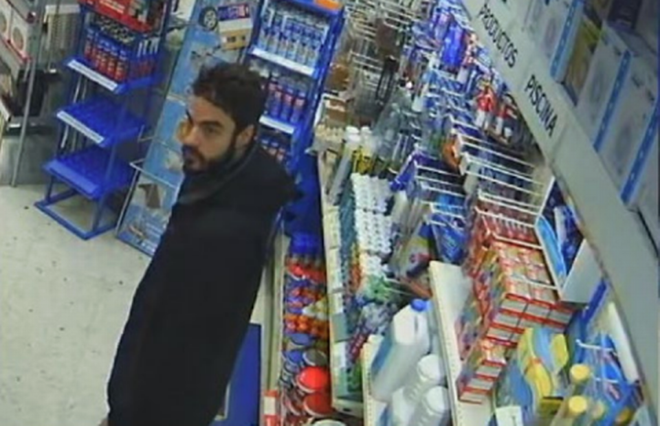 David Knezevich was spotted on surveillance video purchasing materials in a hardware store in Spain that may have been used in his wife’s kidnapping in Madrid, according to the FBI.