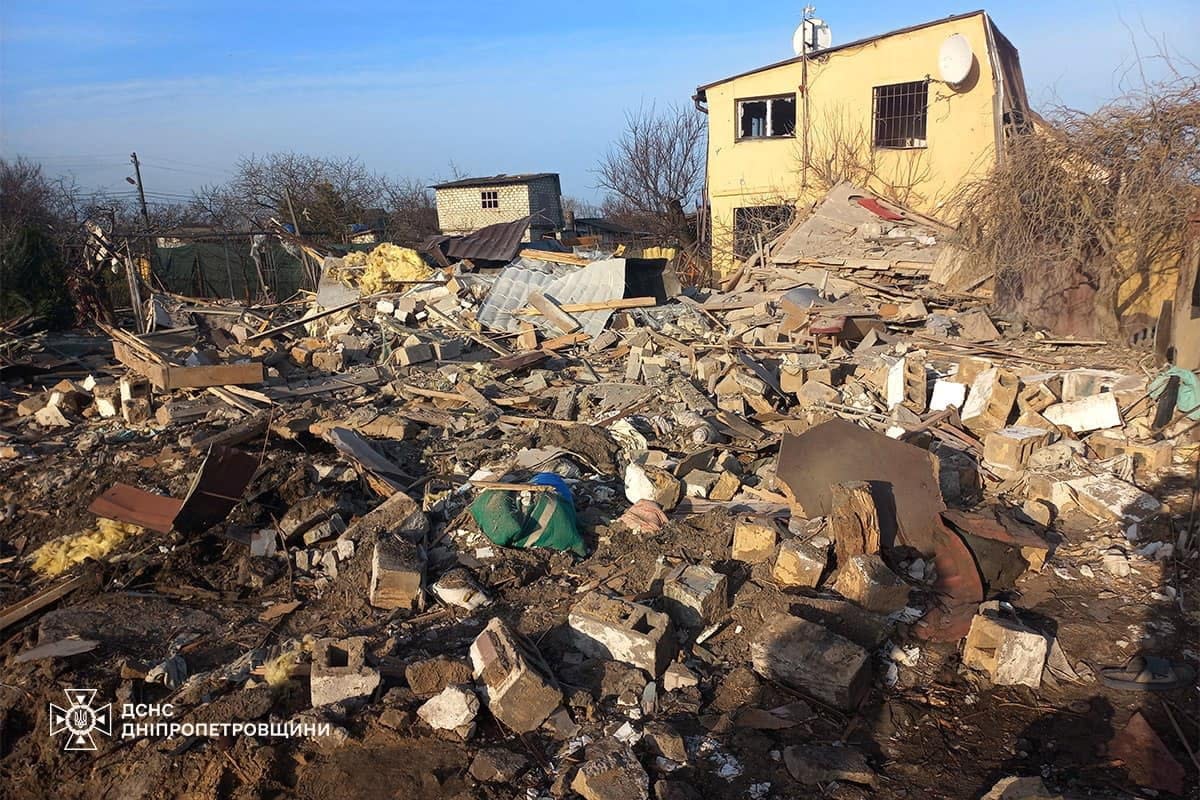 A view shows residential buildings damaged during a Russian missile and drone strike (via REUTERS)