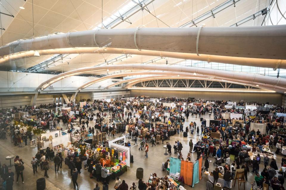 As seen in this 2018 file photo, Handmade Arcade Holiday Market is spacious.