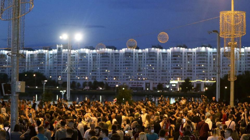 Seit Tagen gehen die Menschen in Minsk auf die Straße und protestieren.