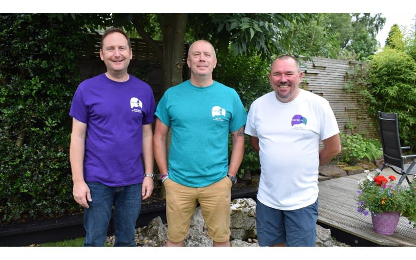 Three Dads Walking: Tim Owen, Mike Palmer and Andy Airey (GoFundMe)