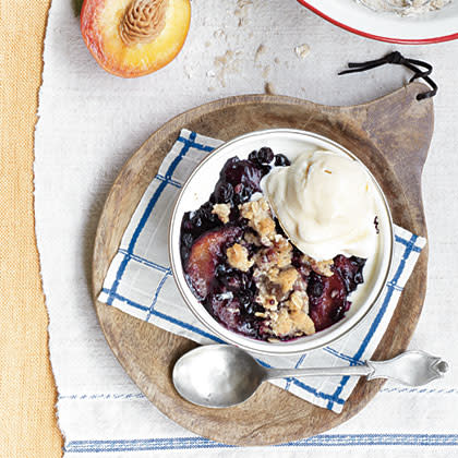 Blueberry-Peach Skillet Pie