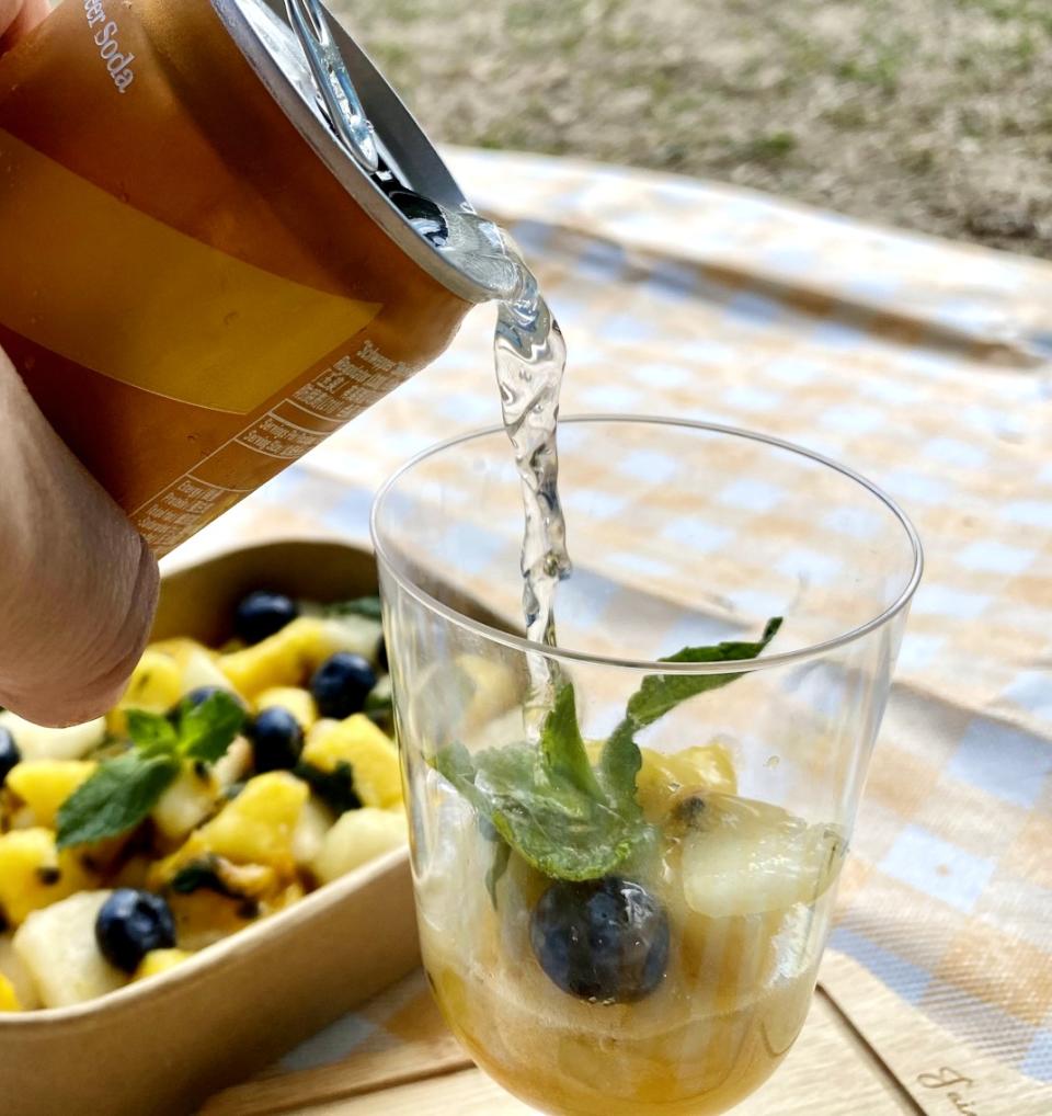 野餐食譜│百香果漬鮮果氣泡飲  極速完成靚靚打卡飲品