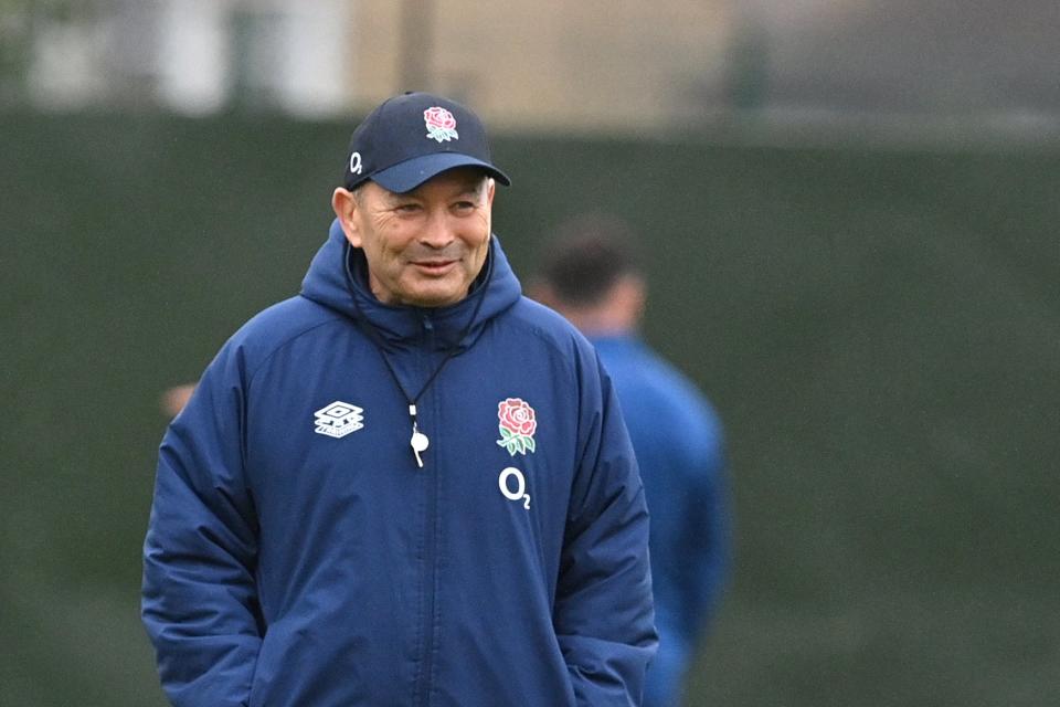 Eddie Jones has challenged Ireland to deliver a ‘dominant’ performance against England (AFP via Getty)