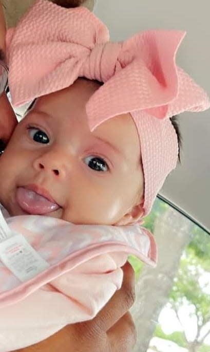 Eleia Maria Torres, who is 10 months old, was taken Friday from a park in Clovis, N.M., where her mother and another woman were fatally shot and where her 5-year-old sister was found injured, police say.