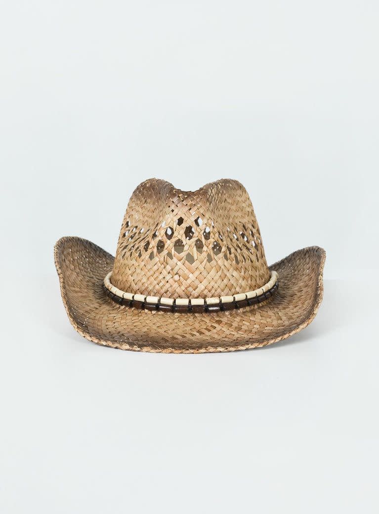 <p><a href="https://go.redirectingat.com?id=74968X1596630&url=https%3A%2F%2Fus.princesspolly.com%2Fproducts%2Fhayward-cowboy-hat-brown&sref=https%3A%2F%2F" rel="nofollow noopener" target="_blank" data-ylk="slk:Shop Now;elm:context_link;itc:0;sec:content-canvas" class="link rapid-noclick-resp">Shop Now</a></p><p>Hayward Cowboy Hat Brown</p><p>$35.00</p><p>princesspolly.com</p>