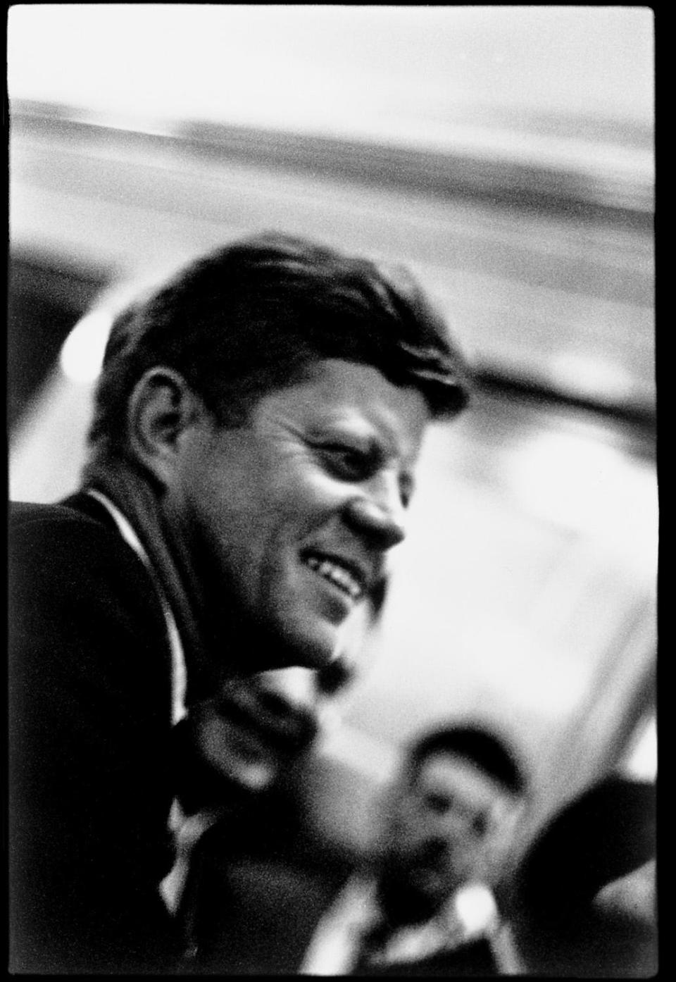 President John F. Kennedy at on a trip to inaugurate the Flaming Gorge powerstation in Salt Lake City, Utah in September 1963. The photographer who captured the image, David Burnett, will speak at FOTOfusion 2024, which begins Jan. 31 in West Palm Beach.