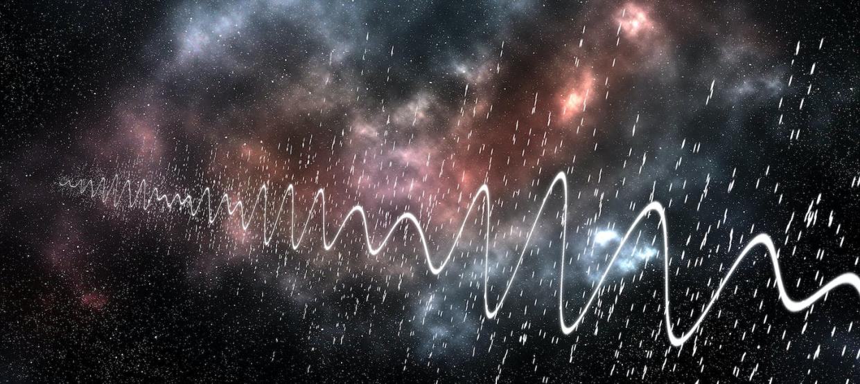 Astronomers have been looking for radio waves sent by a distant civilization for more than 60 years. <a href="https://www.gettyimages.com/detail/photo/illustration-of-signal-coming-out-the-deep-cosmos-royalty-free-image/1338115983?phrase=signal%20coming%20from%20planet%20space&adppopup=true" rel="nofollow noopener" target="_blank" data-ylk="slk:Rytis Bernotas/iStock via Getty Images;elm:context_link;itc:0;sec:content-canvas" class="link ">Rytis Bernotas/iStock via Getty Images</a>