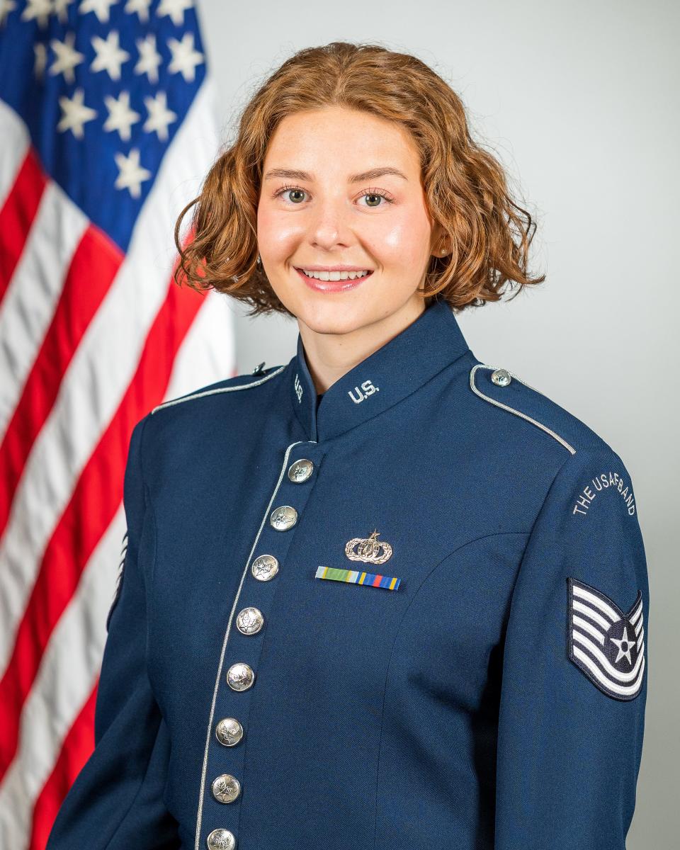 Technical Sgt. Clara Campbell is the new vocalist for Airmen of Note.