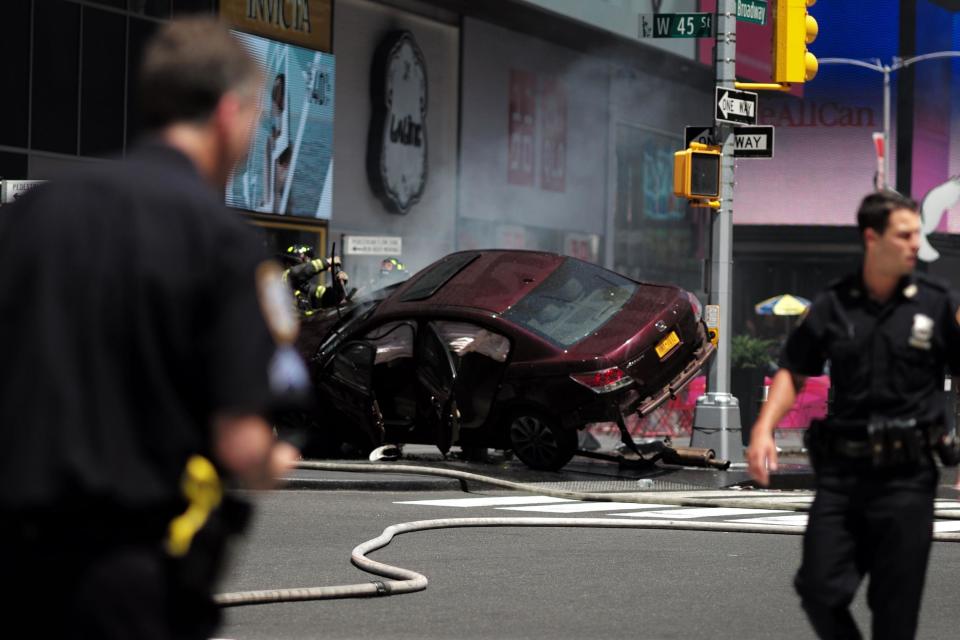 Times Square crash: Driver charged with murder after allegedly killing one and wounding 22