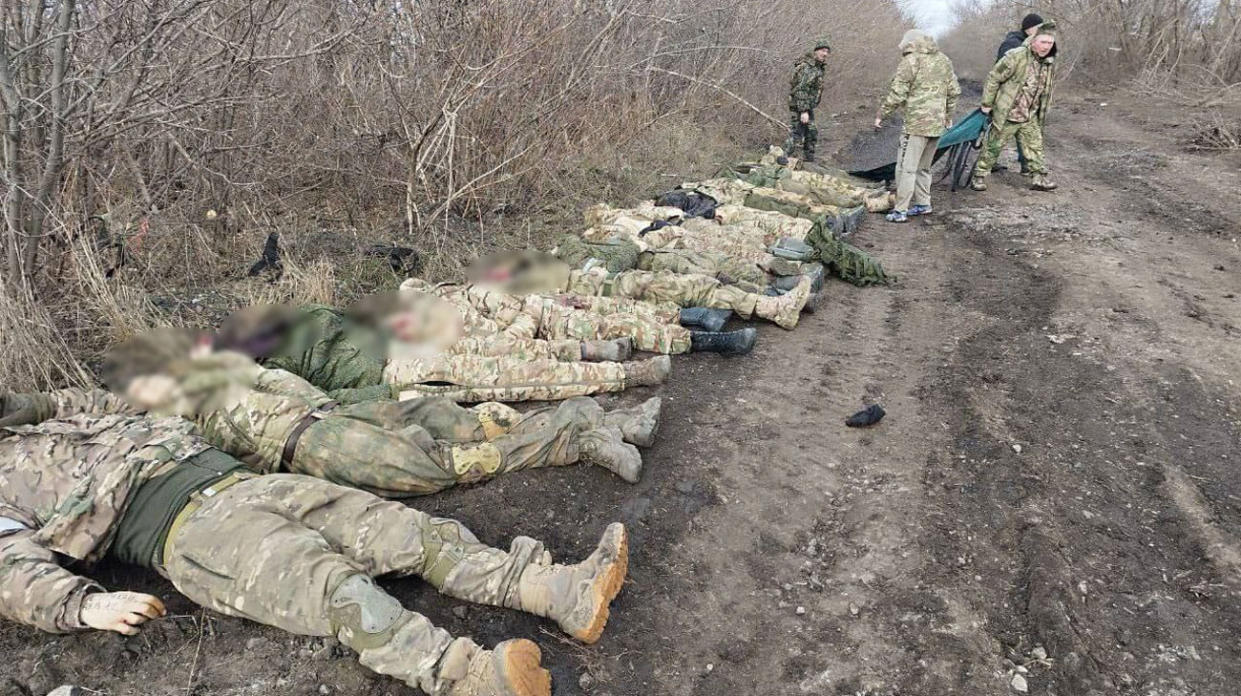 Killed Russian occupiers. Photo: Russian Telegram channels