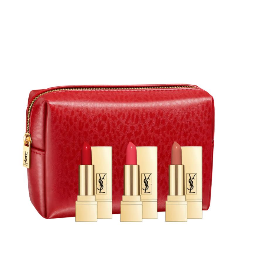 With shades like blood red, rosy coral and nude, this set of three lipsticks is perfect for the person who loves a bold lip look. These Yves Saint Laurent lipsticks have a satin finish and creamy texture, too. <a href="https://fave.co/3dZqdKE" target="_blank" rel="noopener noreferrer">Find it for $40 at Nordstrom</a>. 