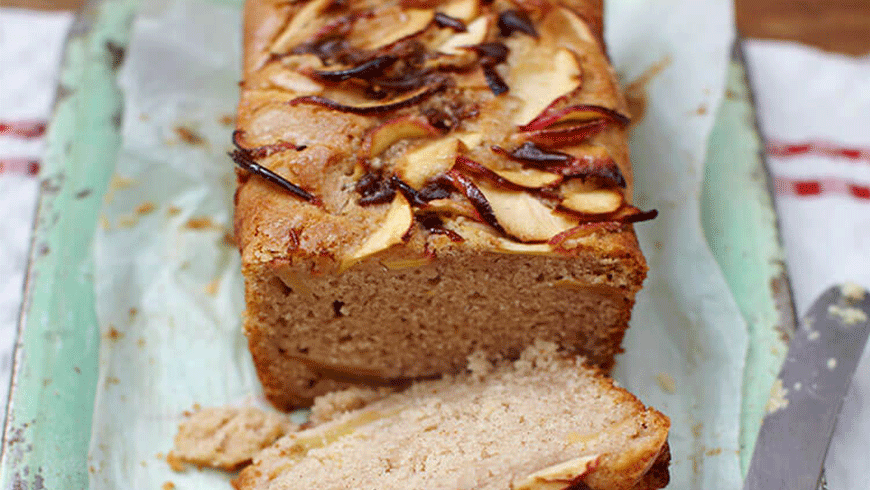 Jamie Oliver's toffee apple loaf cake. Photo: Jamie Oliver Enterprises Limited