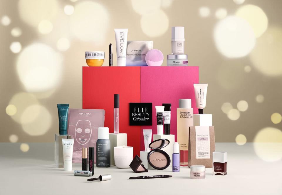 <p>£175</p><p><a class="link " href="https://www.hearstmagazines.co.uk/elle-beauty-advent-calendar-website" rel="nofollow noopener" target="_blank" data-ylk="slk:SHOP NOW">SHOP NOW</a></p><p>It’s back for another year - and this time bigger than before. Worth over £755 you’ll receive the ultimate stash of beauty products including the best from Eve Lom, Benefit, By Terry and Huda Beauty all for £175. You can do the maths there but all we know, that’s one hefy saving. Plus, with each purchase you’ll get a year's print subscription to Elle Magazine: It’s a gift that keeps on giving. </p>