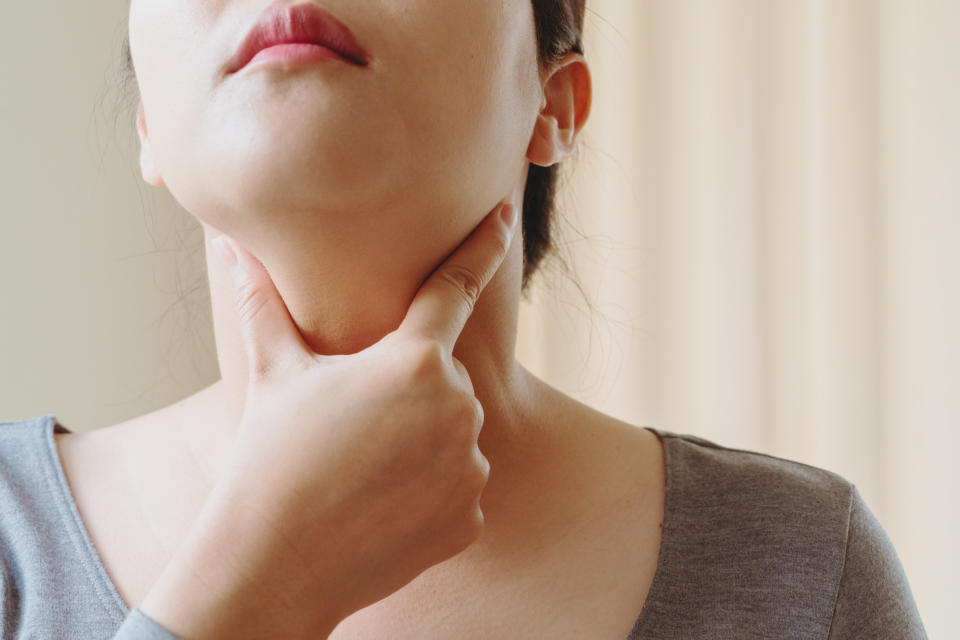 Your doctor can order blood tests that check your thyroid, and there are physical tests you can do to help spot problems. (Photo: PORNCHAI SODA via Getty Images)