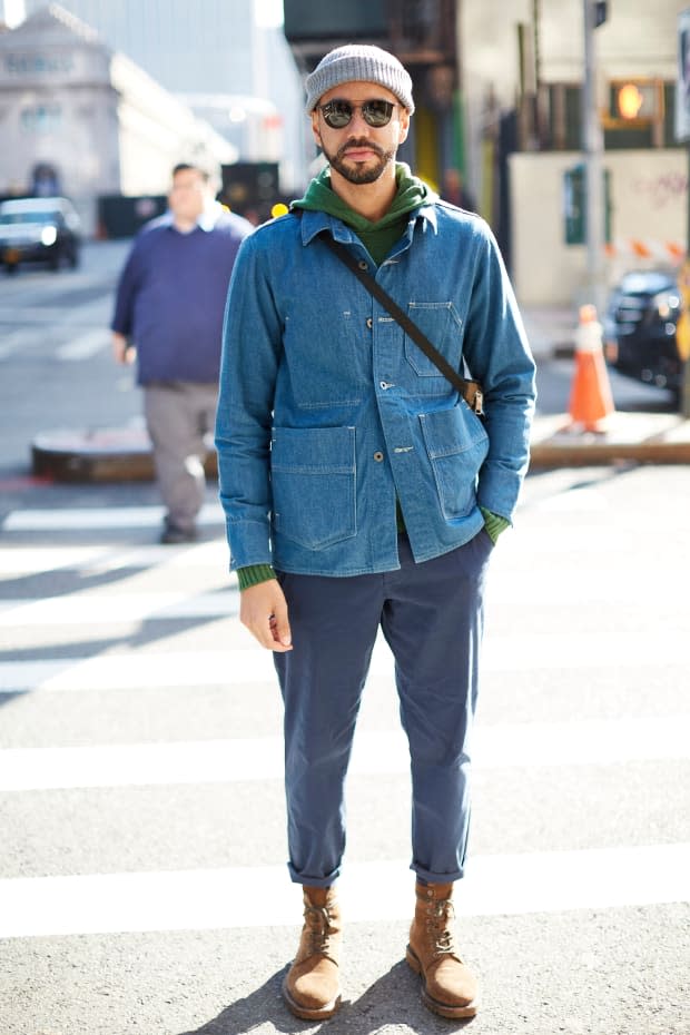 <p>On the street at New York Fashion Week: Men's Fall 2020. </p>