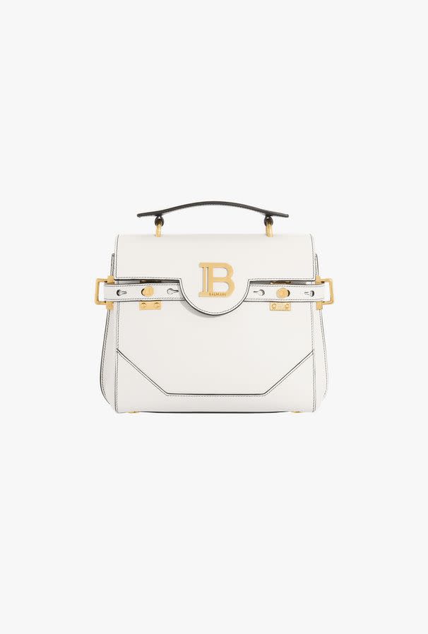 Sac B-Buzz 23 en cuir lisse blanc