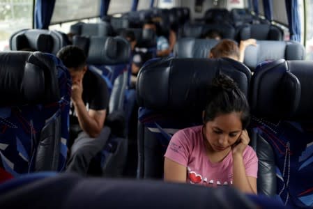 Central American migrants travel to Mexico City from Ciudad Juarez